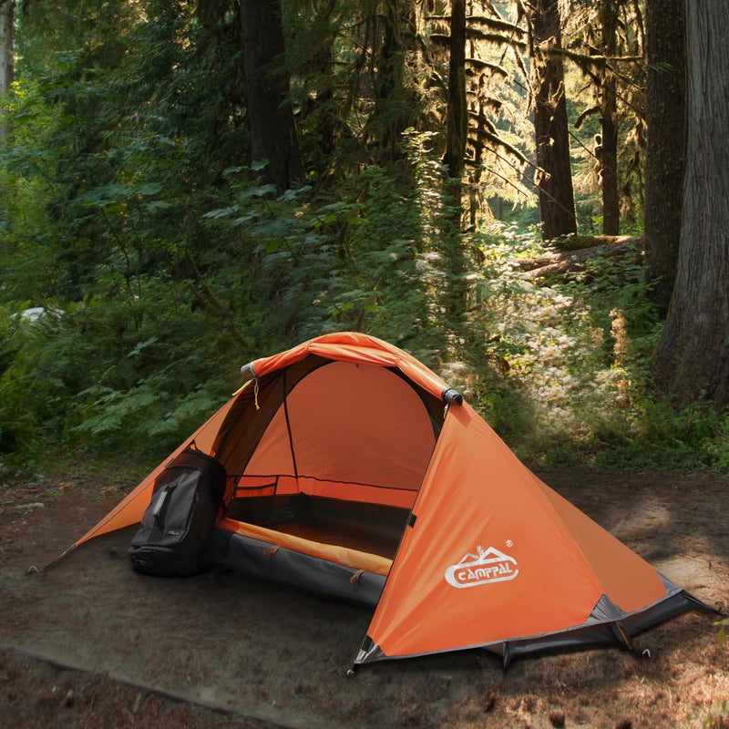 camppal 1 Person Tent for Camping Hiking Mountain Hunting Backpacking Tents 4 Season Resistance to Windproof Rainproof and Waterproof - Image 2